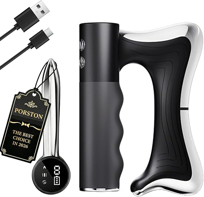 Heated Muscle Scraper Tool,2026 Upgrade Electric Guasha Fascia Blaster Tools,Portable Full Body Contour Device,Fascia Knife for Relaxation & Deep Tissue for Arm,Waist,Leg,Back,Neck Care