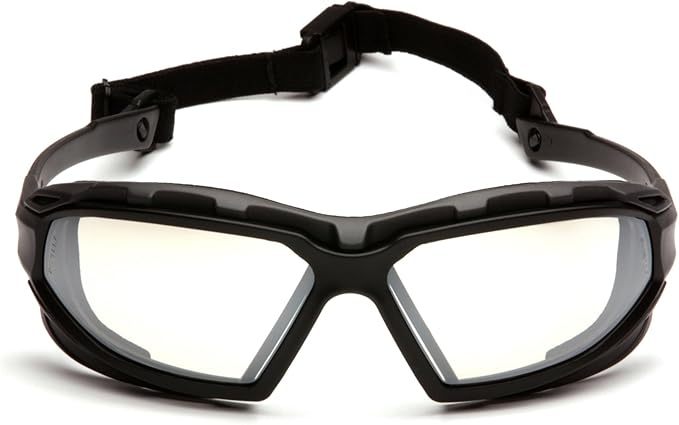 Pyramex Safety Highlander XP Eyewear, Frame/Indoor-Outdoor Mirror Anti-Fog Lens