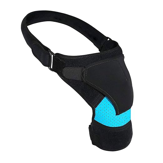 Men Women Shoulder Support Brace Rotator Cuff Ice Pack Wrap Hot/Cold Ice Gel Pack Shoulder Heating Pad for Injuries Sprains Fractures Adjustable Compression Sleeve