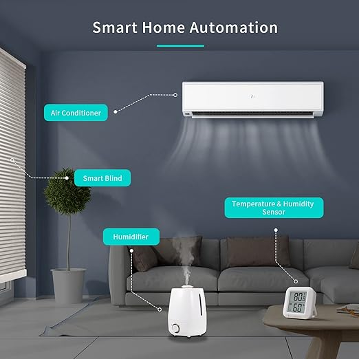 THIRDREALITY Zigbee Temperature and Humidity Sensor 2 Pack, Digital LCD Display, ZigBee Hub Required, App Records, Remote Monitoring and Smart Home Automation, AAA Batteries Included