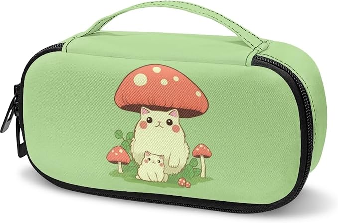 Frog Mushroom Insulin Cooler Travel Carrying Case, Portable Diabetes Cold Medication Organizer, Upgraded Chill Pill Insulation Bag for Insulin Pen Syringes Needle Kits Holder