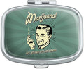 Marijuana Hey, at Least It's Not Crack Funny Humor Retro Rectangle Pill Case Trinket Gift Box