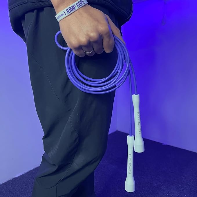Elevate Rope Professional Beaded Jump Rope - 3m Adjustable, Quality Beads & Poly Cord - For Freestyle, Cardio & Tricks - All Levels & Indoor/Outdoor Use