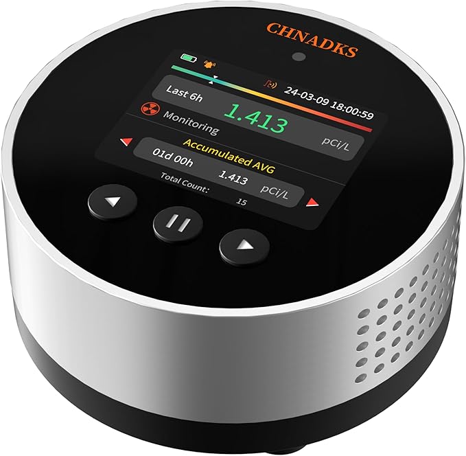 Radon Detector | 20-Year Radon Sensor | Long-Life Home Air Quality Monitor