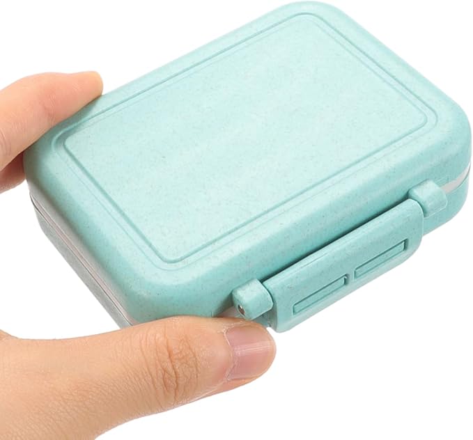 Small Pill Organizer Box 3Pcs Travel Pocket Removable 3 Compartments Portable Daily Mini Pill Case Holder for Purse Fish Oil