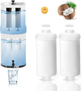 Gravity Water Filter Replacement,for Berkey® Black Carbon (BB9-2®) Purification Elements and Fluoride Filters K5366 (PF-2®) Combo Pack (2, Fluoride Filter)