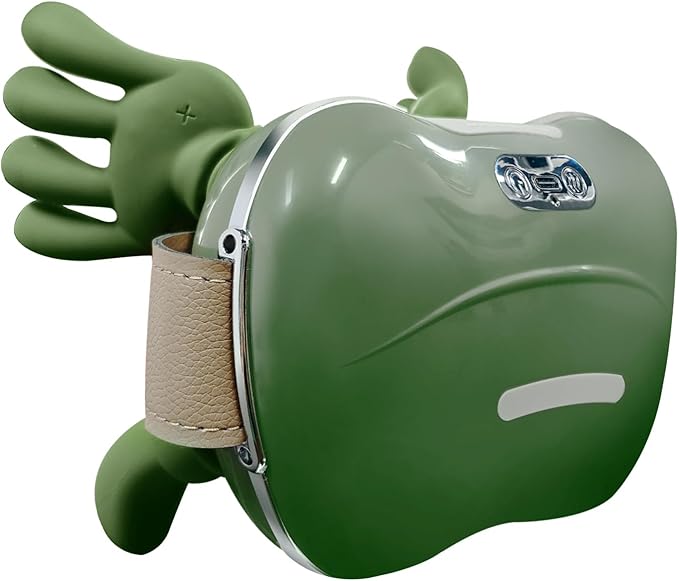 Bionic Heated Massager, Wireless Portable Shiatsu Neck and Back Massager, Electric Deep Tissue 4D Kneading Massage, Simulated Human Hand Design for Pain Relief and Muscle Relax (Green)
