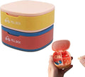 2PCS Pill Box 4 Times a Day Daily Pill Container Portable Pill Holder for Purse Compact Medicine Pill Organizer Vitamin Case Ideal for Travel (Blue+Pink)