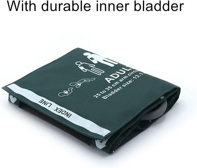 Universal NIBP Cuff for Adult, 25-35 cm Single Tube Reusable Nylon Replacement Blood Pressure Cuff, No Connector