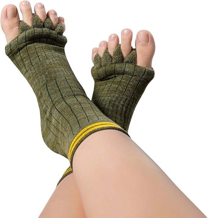Toe Separator Socks,Foot Alignment Sock for Health Care, Pain Relief, Bunion Corrector, Breathable Toe Socks