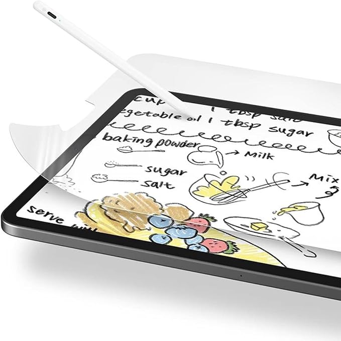 SwitchEasy Like Paper iPad Pro Screen Protector 11" (2018-2021)/ iPad Air 10.9", Designed for Writing & Drawing, Anti-Glare Blue Light Filter, Compatible with Apple Pencil - Like Paper Note (Not Compatible for 2024 iPad Air & Pro)