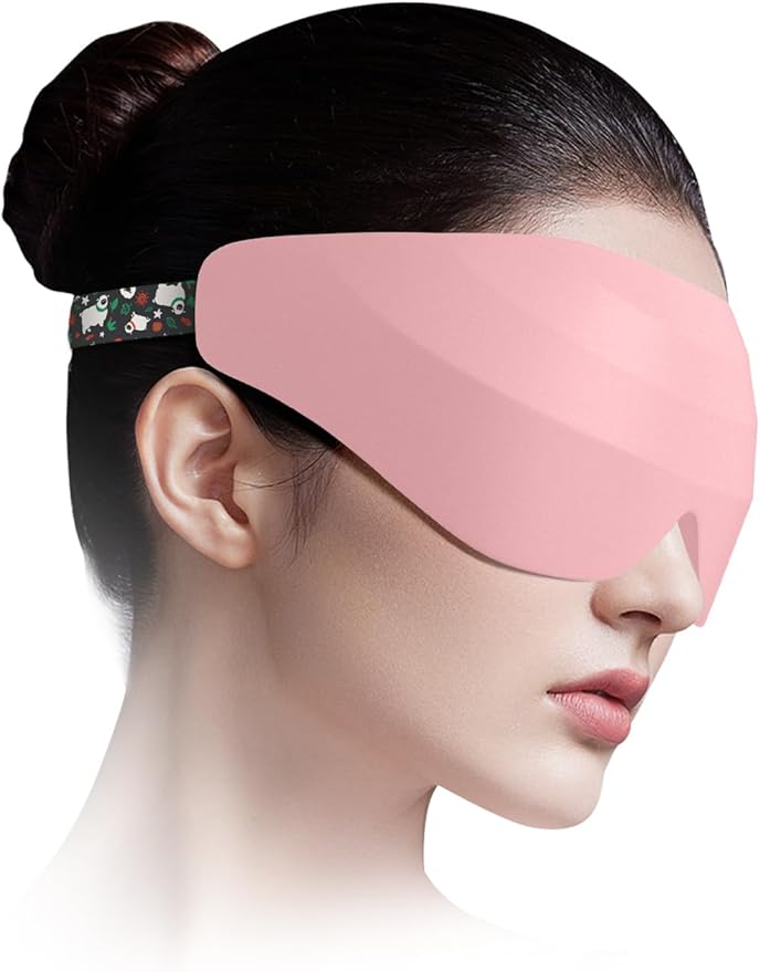 Sleep Mask for Side Sleeper Women Men, EVA BELLE Eye Mask for Sleeping Light Blocking, 3D Sleeping Mask Blackout, Soft Breathable Eye Shade Cover with Adjustable Elastic Strap for Travel Home Nap Rest