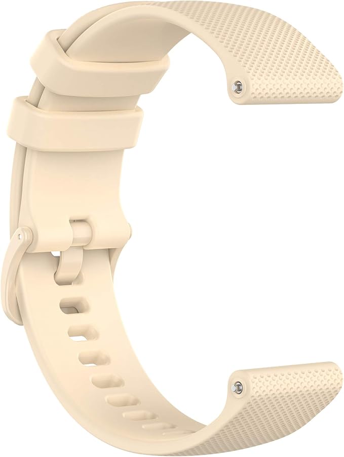 Compatible with Garmin Venu Sq Bands for Women Men, 20mm Quick Release Silicone Replacement Band Wristbands Straps Bracelet Fit for Garmin Vivoactive 3 Music, Forerunner 245 645 (Khaki)