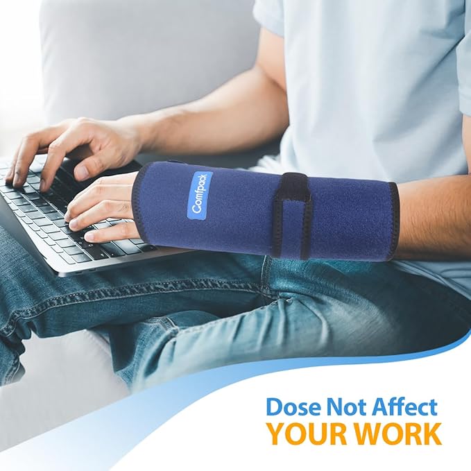 Wrist Ice Pack for Carpal Tunnel, Reusable Hot Cold Therapy Hand Ice Pack Wrap Wrist Ice Brace for Hand Surgery, Rheumatoid, Tendinitis, Swelling, Injuries, Pain Relief