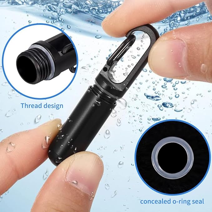 1 Pcs Waterproof Pill Holder Keychain Small Pocket Pill Box for Travel Purse Pocket Portable Pill Organizer(Silver)
