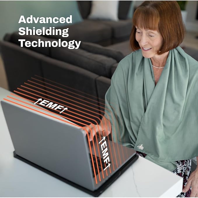 DefenderShield® EMF 5th Generation Wireless Emission Radiation Protection Shielding Scarf - One Size for Men and Women