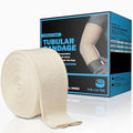 EVERLIT Elasticated Tubular Support Bandage | Stockinette Tubing for Small Arms, Knees, Large wrists Medium ankeltes| Light to Moderate Compression Bandage Roll For Tissue Support (Size D | 3" x 11 yd)