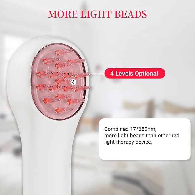 Red Light Therapy Device for Body Muscles Pain ReIief Targets Joint （17 * 650nm）