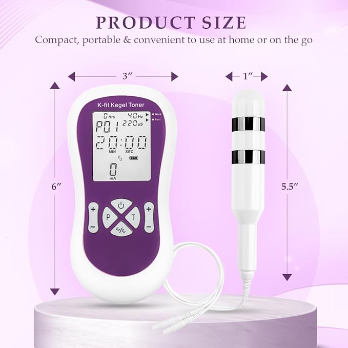 K-fit Kegel Toner for Women - Electric Pelvic Muscle Exerciser for Automatic Kegels, Incontinence Stimulator