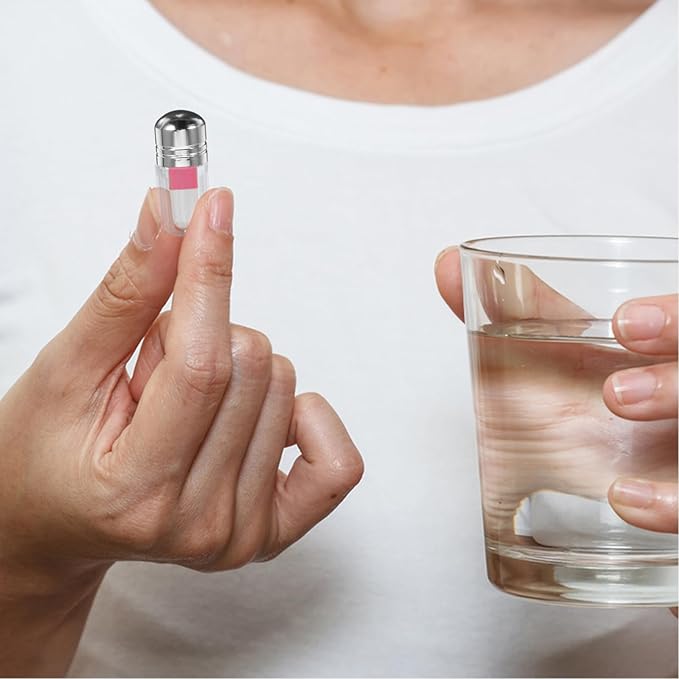 20Pcs Mini Plastic Pill Bottles with Secure Caps Clear Travel Vials for Pills Capsules Medicine Storage and Small Item Organizer