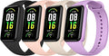 Meliya Bands for Amazfit Band 7 Straps, 4-Pack Soft Silicone Sport Replacement Bracelet Strap for Amazfit Band 7 Fitness & Health Tracker Women Men