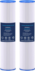 H&G Lifestyles 20" x 4.5" 20 Micro Whole House Pleated Sediment Water Filter for Well Water, Compatible with ECP20-20BB, AP810-2, SPC-45-2020, R30-20BB, HDC3001, ECP5-20BB,SPC-45-2005