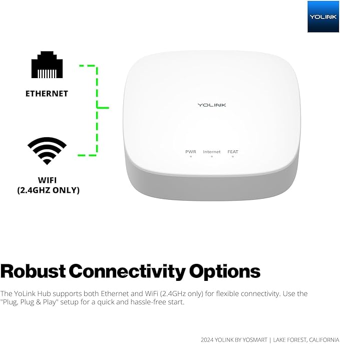 YoLink Water Leak Starter Kit: Hub + 2 Leak Sensor 1 (Silent), LoRa Long-Range, App/SMS/Email Alerts, D2D Offline Triggers, 2 AAA Up to 5-Year Battery, Compatible with Alexa/IFTTT/Home Assistant
