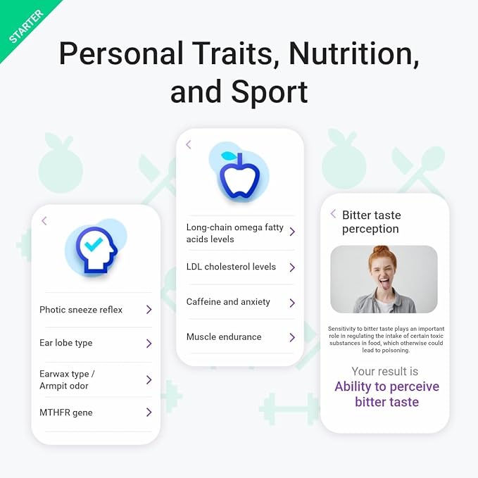 tellmeGen DNA Test Starter (Ancestry - Traits - Fitness and Diets) More 90 Online Reports - Ancestry DNA Test Kit, DNA Connect Family Finder, Sports, Diet and Traits