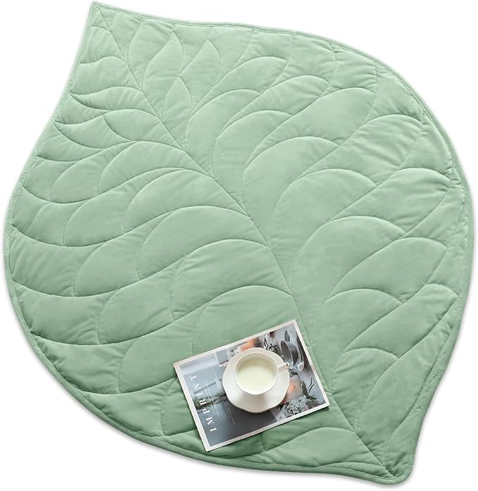 Kaisa Weighted Blanket for Adults 5lbs 41" x 53", Cozy Luxury Crystal Velvet Small Weighted Lap Blanket,All-Season Blanket, Machine Washable, Sage Green