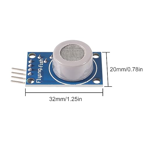 5pcs MQ-7 Gas Sensor Detector Monitor Module for Arduino Raspberry Pi ESP8266 MQ-7 5V DC (MQ-7)