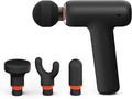 Sharper Image PowerBoost Core Mini Massage Gun| Upgraded Portable Deep Tissue Percussion Massager with 6 Speeds| 4 Attachments| Quiet Motor| Cordless Muscle Recovery Tool with Carry Pouch