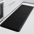 4/5 Inch Thick Anti-Fatigue Kitchen Mat Water Resistant Non-Slip Kitchen Floor Mat Ergonomic Comfort Standing Mat for Home Kitchen Office Laundry 17.3"x 47" Black