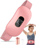 Heating Pad for Period Cramps,Upgrade Portable Heating Pads with Display&4 Timer Auto Off,Cordless Menstrual Heating Pad Back Pain Relief Belt with Massager Her Women Girls Stocking Stuffers