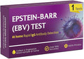 Epstein Barr (EBV) at-Home Test Kit | Detects IgG Response to VCA & EBNA | 15-Minute Rapid Result | Easy Fingerstick Sample
