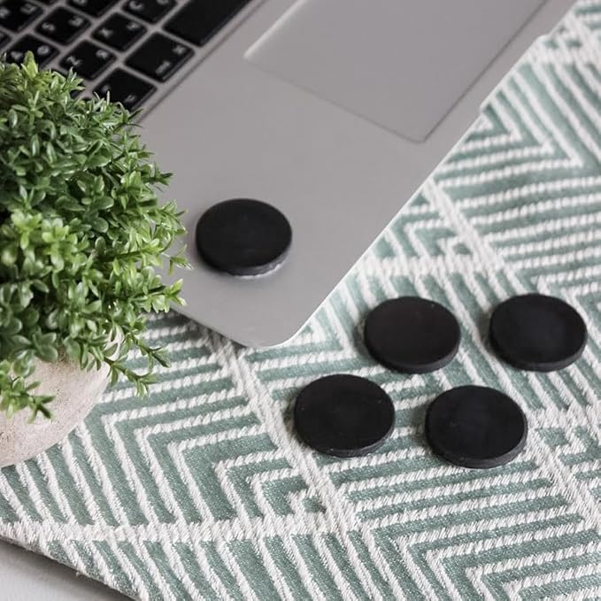 Shungite Cell Phone Stickers 5 Pack - 29mm Genuine Russian Shungite Stone Discs - Natural Protection Shield for iPhone Samsung Galaxy (Set of 5 Plates)