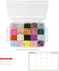 20 Compartment Large Pill Case with Airtight Seal - Silicone Gasket Waterproof Med Box with Medication Map (Clear, 1 Pack)