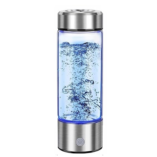 Hydrogen Water Bottle, PowerlotZero Hydrogen Water Generator with SPE Technology, 14oz Rechargeable Portable Hydrogen Water Ionizer Machine for Home, Travel, Fitness