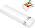 Pill Organizer 7 Day, Travel Pill Box with One-Handed Opening Design, Drawer Medicine Organizer 1 Time a Day, Travel-Friendly Small Case for Medication, Vitamins & Supplements(White)