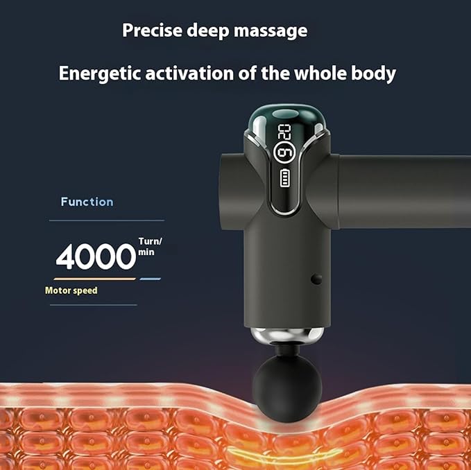 Smart massage gun, men's muscle massage gun, a professional massage for hitting the back, legs, neck, buttocks, etc., used to relieve muscle fatigue, relaxation, and a must-have for home fitness.