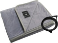 Grounding Blanket, Grounding Throw Blanket for Bed, Earth Connected Flannel Grounding Bed Sheets with Pure Silver Fiber for Improved Sleep, Reduced Stress (47"x59", Grey)