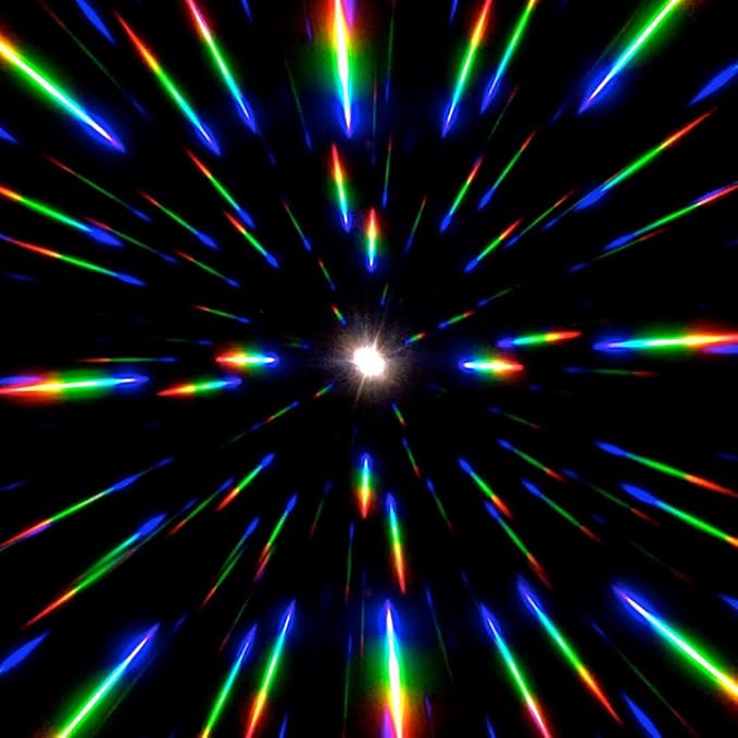 GloFX Ultimate Diffraction Glasses - White - 3D Prism Rainbow Effect - Great Edm, Festival, Concert, Fireworks, Christmas Lights, and Rave Accessory - White Frames