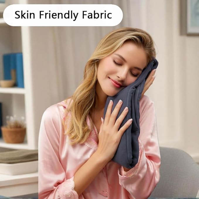 Heated Scarf with Tourmaline Stone - Heating Pad for Neck and Shoulders Pain Relief, Heat Pad for Muscle Relaxation & Tension Relief, Infrared Heated Scarf for Women with Rechargeable 10000mAh Power
