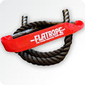 Patented FLATROPE 5lb Weighted Jump Rope, Heavy Flat-Mesh Design to Reduce Ankle Injury, Adjustable Strength-Training Rope for Muscle Building, Conditioning & HIIT, Home Gym Fitness Equipment for CrossFit, HYROX, Spartan, DEKA Athletes