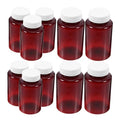 12Pcs Empty Pill Storage Bottles with Sealing Caps Portable Plastic Medicine Containers for Travel Amber Pill Bottles with Caps for Organizing Medications