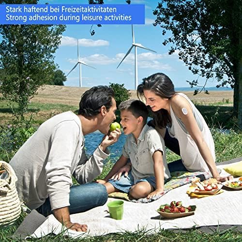 55 Pack Dexcom G6 Adhesive Patches,Waterproof & Transparent Dexcom G6 Overpatch for 10 Days Long Stay Fixation Monitor Protection，Easy to Use Pre-Cut Adhesive Tape.