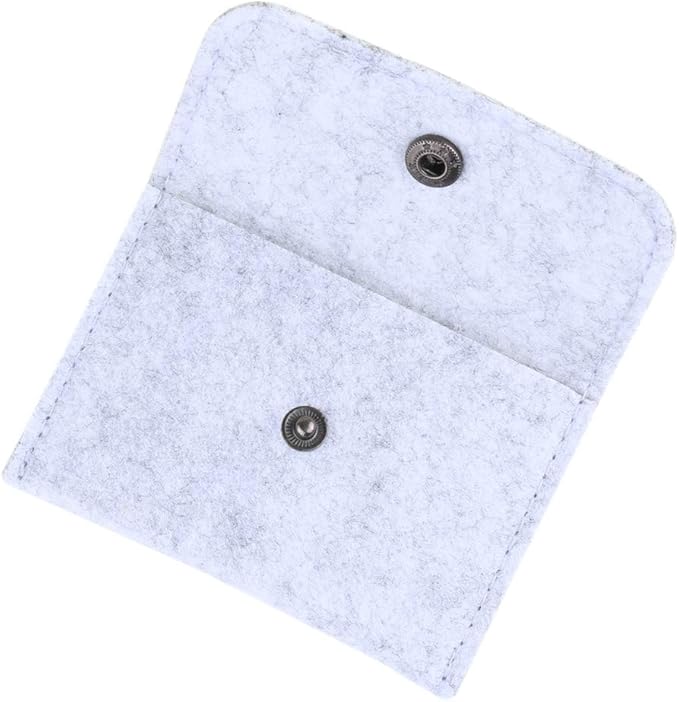 2 Pack Birth Control Pill Case with 3”×4” Grayish for Women Privacy Protection Contraceptive Medicine Holder Packet Sleeve Pouch Wallet