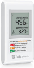 Home Radon Detector with Bracket，Portable Radon Test Kit for Home with Long and Short Term Radon Monitoring, Lightweight, Easy-to-Use, AAA Battery-Powered USA Version, PCi/L