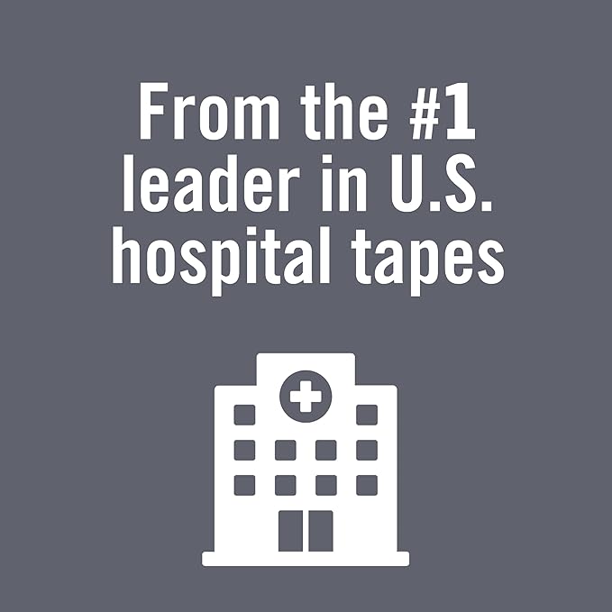 Nexcare Gentle Paper Tape, Medical Paper Tape, Secures Dressings and Lifts Away Gently, 1 in x 10 Yards, 6-Pack (12 Rolls)
