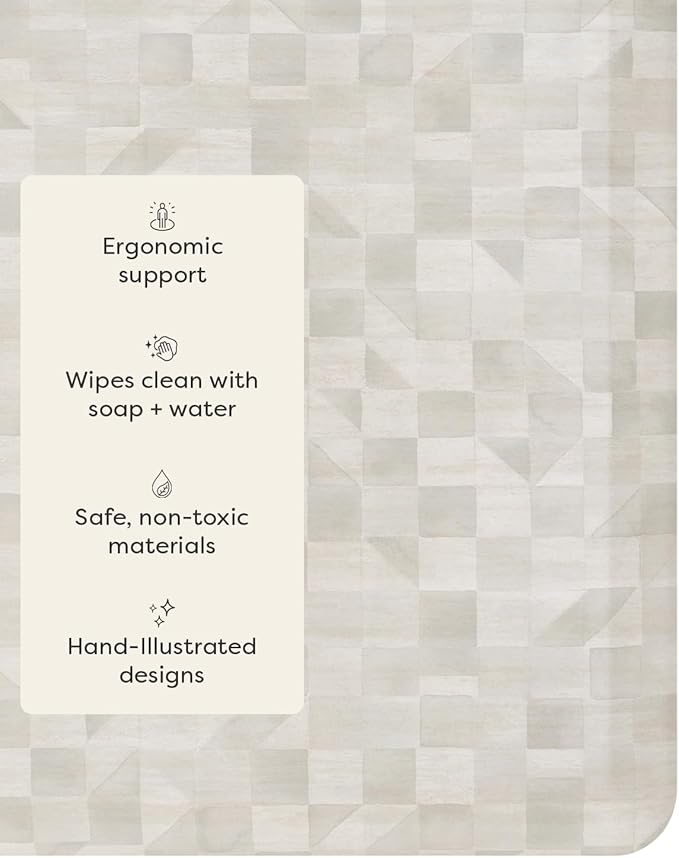 House of Noa Nama Standing Mat – Anti-Fatigue Cushioned Kitchen Mats for Floor | Ergonomic Bounce-Back Foam Kitchen Mats | Anti-Fatigue Mats for Kitchen & Standing | Georgia Clay | 22"x36"