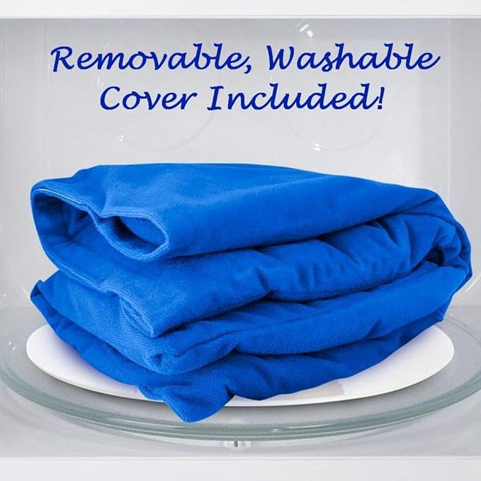 XL Heating Pad for Neck and Shoulders and Back, Microwavable Heating Pads, Microwave Heating Pad Microwavable, Natural Moist Heat Therapy Pad with Washable Cover. Heat Pad Microwavable, 1 Piece 22x13”